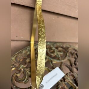 Anthropologie Gold Metal with Leaf design Bracket